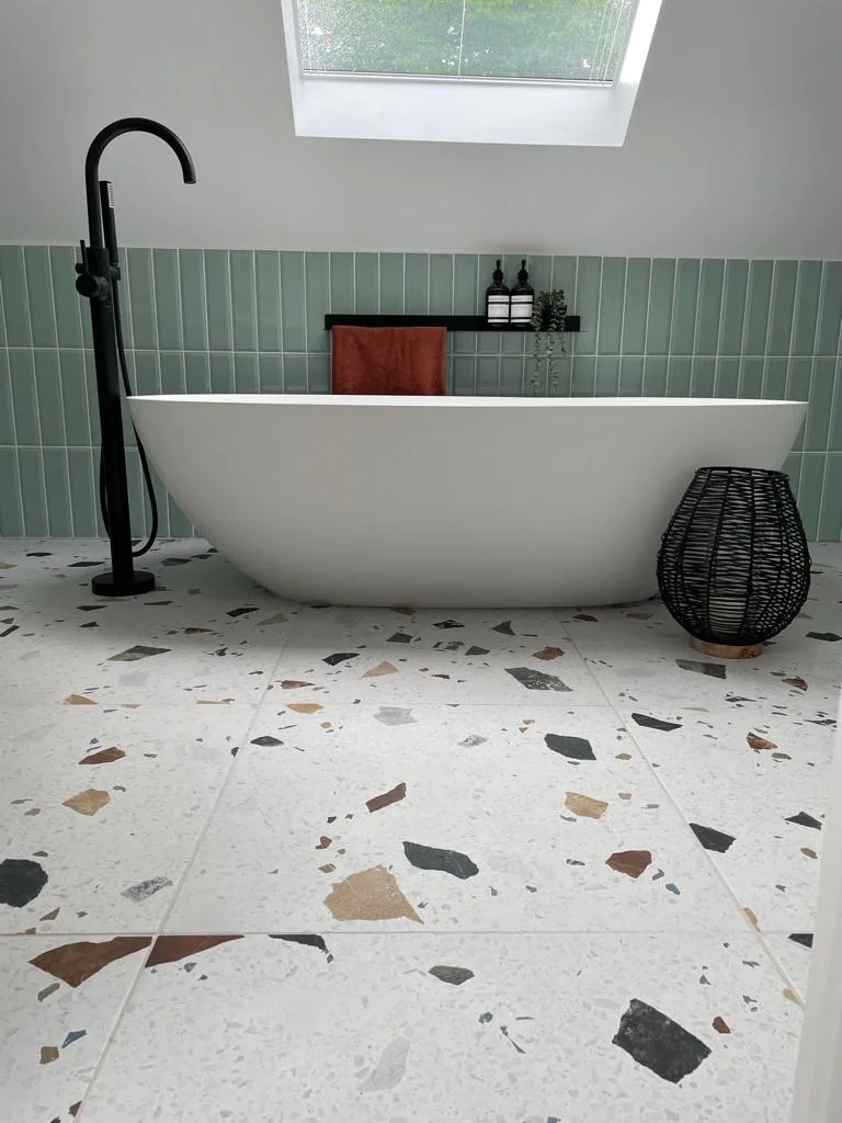 Terrazzo bathroom — project photograph 4