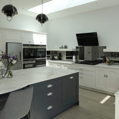 dark marble kitchen